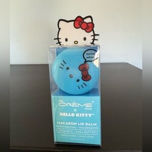 The Crème Shop x Hello Kitty Blue Macaron Lip Balm-Cool as Mint, NEW